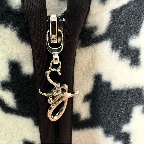 Susan Graver medium black & white vest - Picture 3 of 5